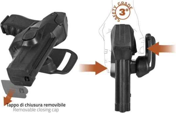VEGA HOLSTER FONDINA 3 LIVELLO GLOCK 17 E CLONY - immagine 4